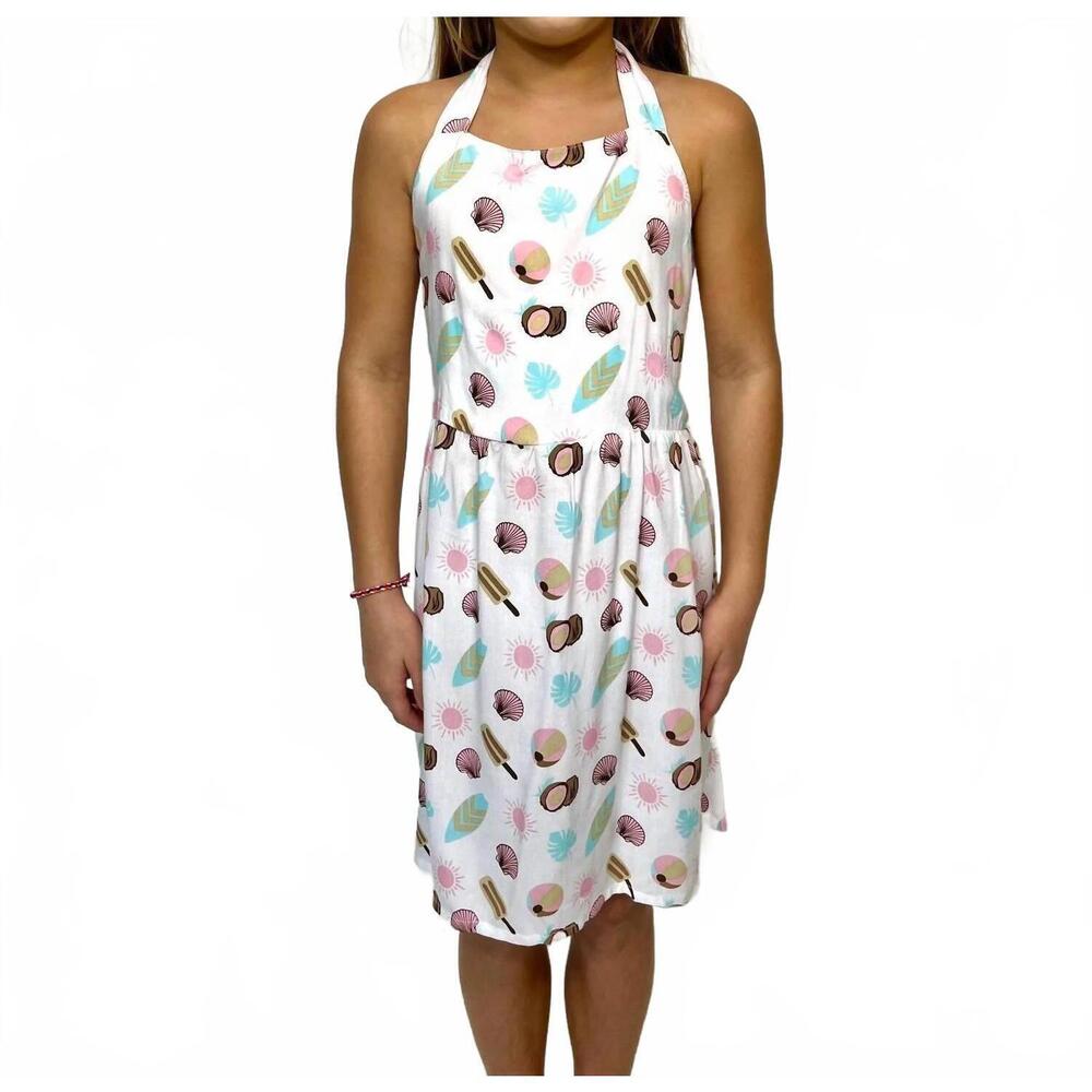 NEW ROMI THE BRAND girls' sunset shore backless dress in multi